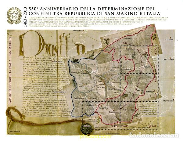 Sellos: 306192 MNH ITALIA 2013 550 ANIVERSARIO DE SAN MARINO