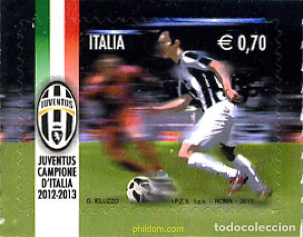 Sellos: 309947 MNH ITALIA 2013 FC JUVENTUS