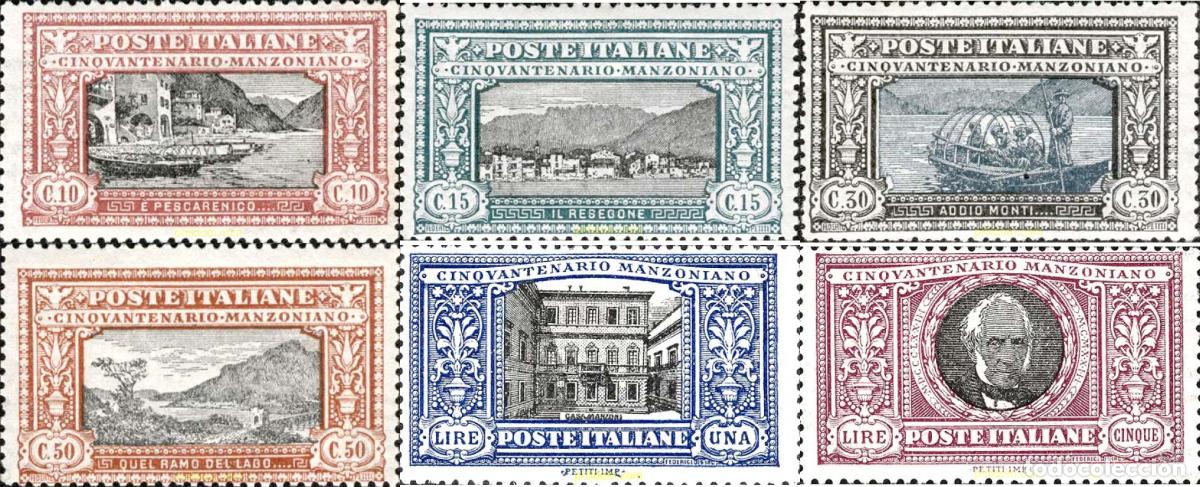 Sellos: 798250 HINGED ITALIA 1923 50 ANIVERSARIO DE LA MUERTE DEL POETA ALESSANDRO MANZONI