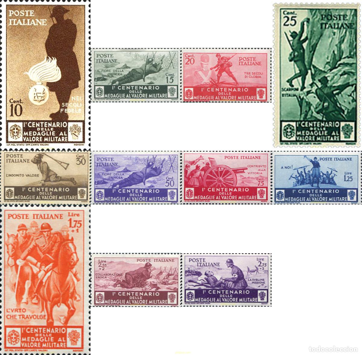 Briefmarken: 798248 HINGED ITALIA 1934 CENTENARIO DE LA MEDALLA MILITAR
