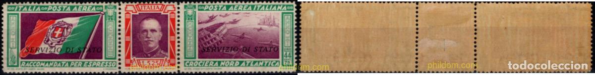 Sellos: 798308 HINGED ITALIA 1933 SELLO DE SERVICIO PARA EL VUELO ROMA-CHICAGO