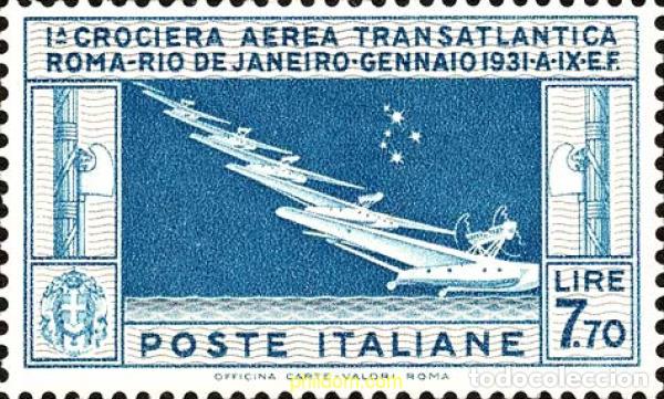 Sellos: 798309 HINGED ITALIA 1930 TRAVESIA TRANSATLANTICA DE LA ESCUADRILLA BALBO