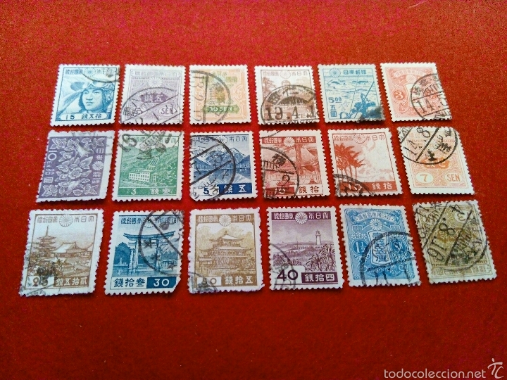 Sellos: JAPON 18 SELLOS DISTINTOS - Foto 1