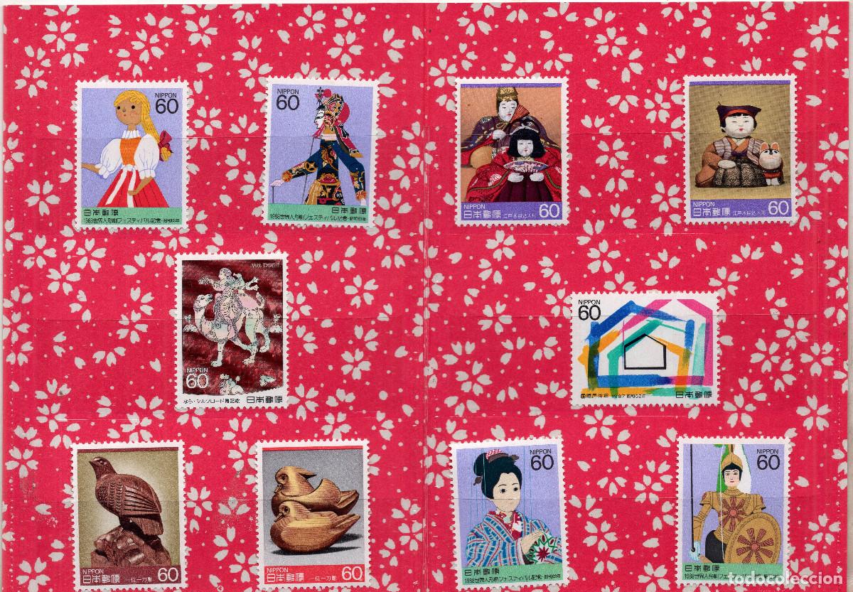 Sellos: JAPON 1985-1988 PACK COLECCIONISTA MICHEL JP 1797-1800-1798-1619-1620-1636-1637-1763-1784-1799