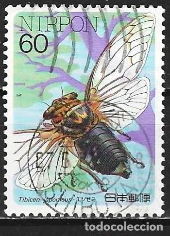 Sellos: Jap&oacute;n 1986 - Mi 17078 - YT 1604 - Insecto : Cigala