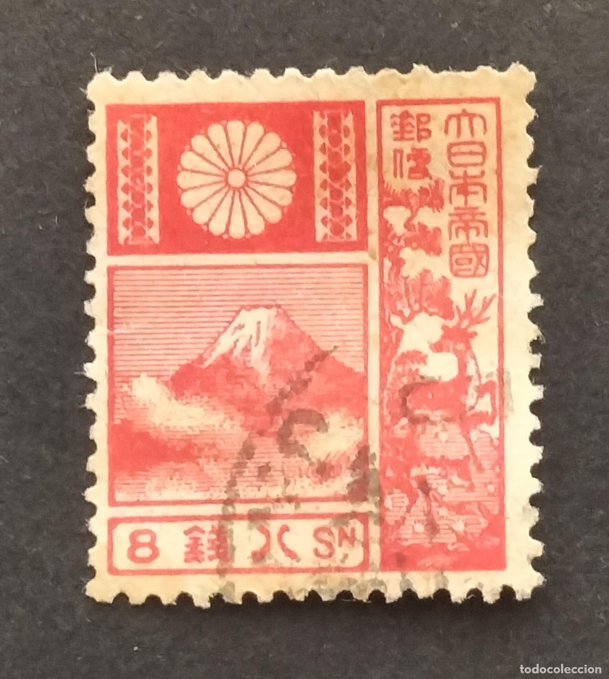 Sellos: SELLO JAPON 1922 - 8 SEN - (SERIE DE CIERVOS DEL MONTE FUJI.