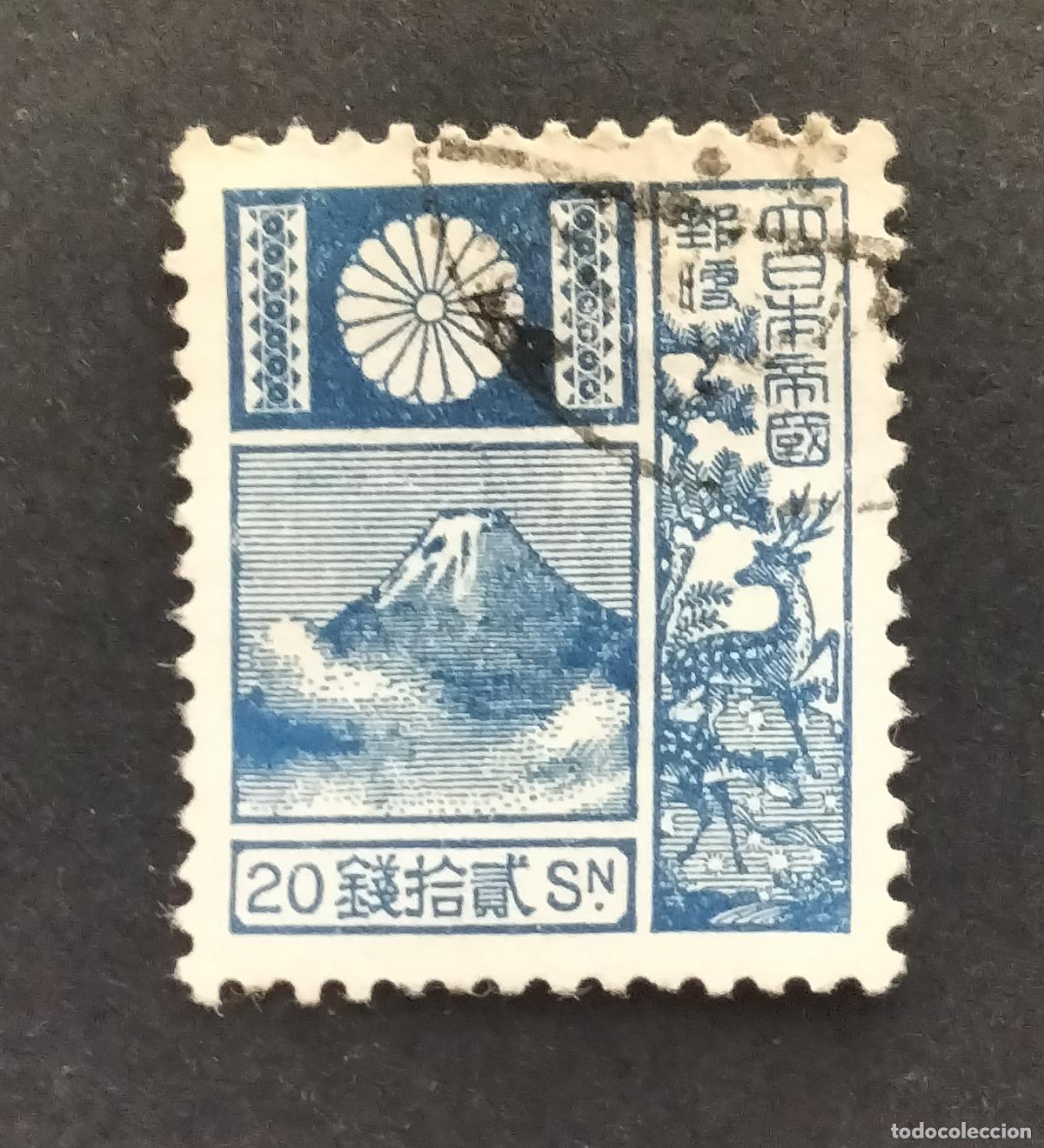 Sellos: SELLO JAPON 1922 - 20 SEN - (SERIE DE CIERVOS DEL MONTE FUJI.