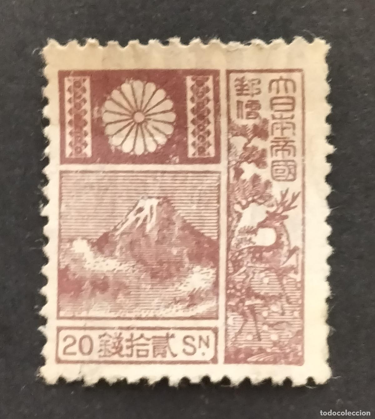Sellos: SELLO JAPON 1930 - 20 SEN - (SERIE DE CIERVOS DEL MONTE FUJI).