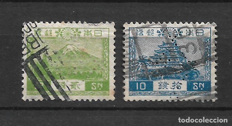 Sellos: japon 1926 scott 194 + 196 usado - 12/6