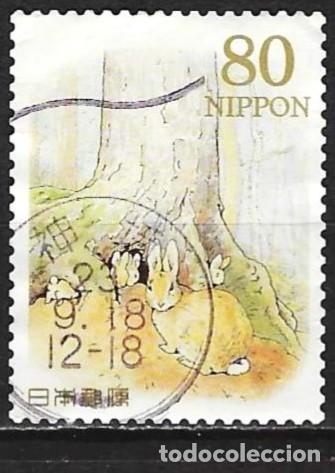 Sellos: Jap&oacute;n 2011 - Mi 5586 - YT 5379 - Conejos : Dibujo de Betarix Potter