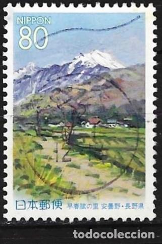 Sellos: Jap&oacute;n 2000 - Mi 2904A - YT 2785 - La ciudad Azumino