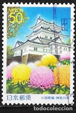 Sellos: Jap&oacute;n 2000 - Mi 3063 A - YT 2934 - Castillo de Odawarajo