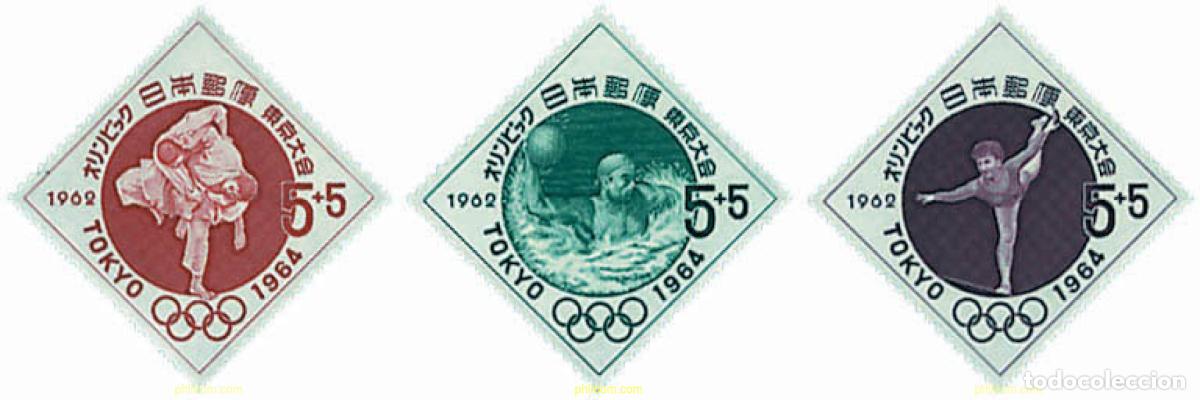 Selos: 297840 HINGED JAPON 1962 18 JUEGOS OLIMPICOS VERANO TOKIO 1964