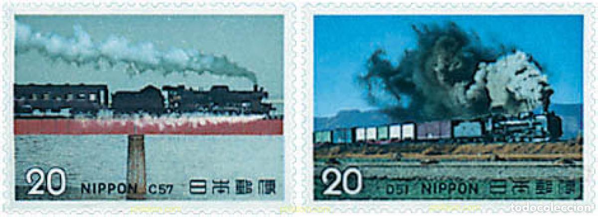 Sellos: 55351 MNH JAPON 1974 LOCOMOTORAS DE VAPOR