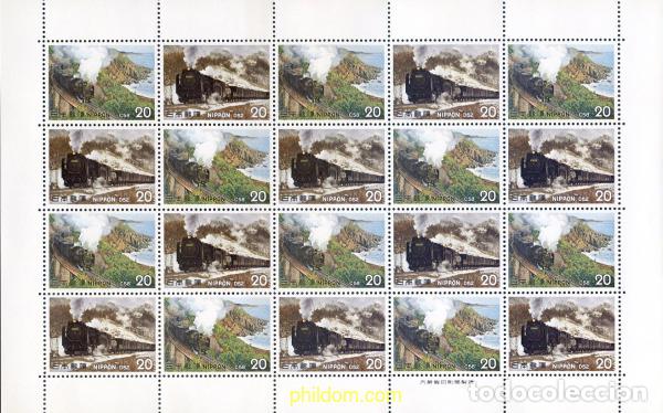 Sellos: 336402 MNH JAPON 1975 LOCOMOTORAS DE VAPOR