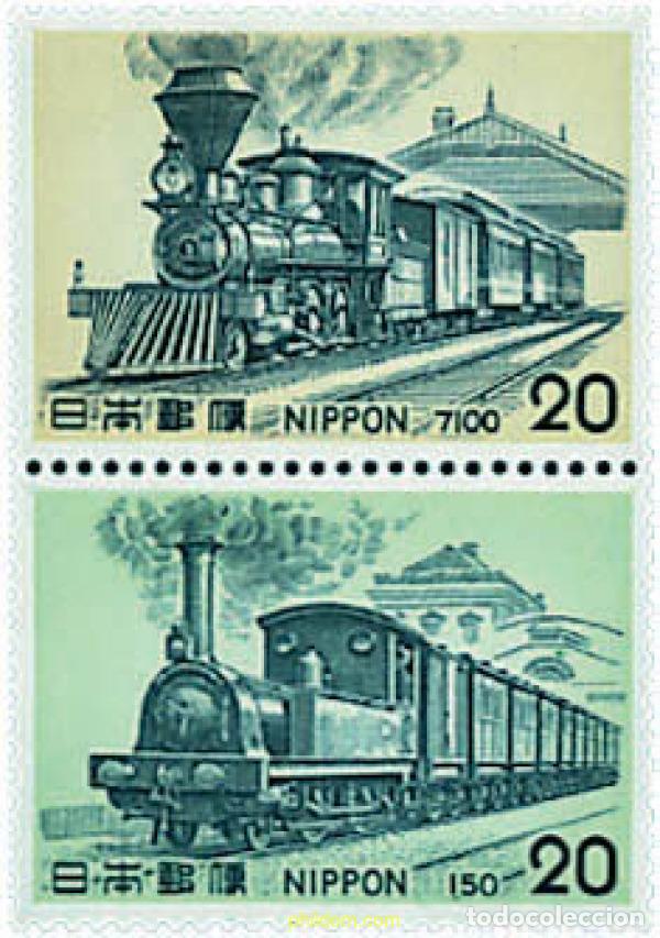 Sellos: 6258 MNH JAPON 1975 LOCOMOTORAS DE VAPOR