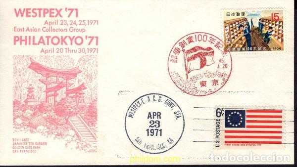 Sellos: 677830 MNH JAPON 1971 CENTENARIO DE LOS SERVICIOS POSTALES