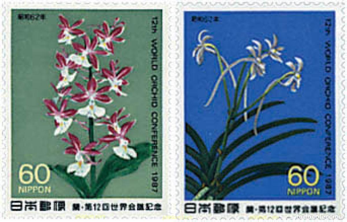 Stamps: 90617 MNH JAPON 1987 CONFERENCIA INTERNACIONAL DE ORQUIDEAS
