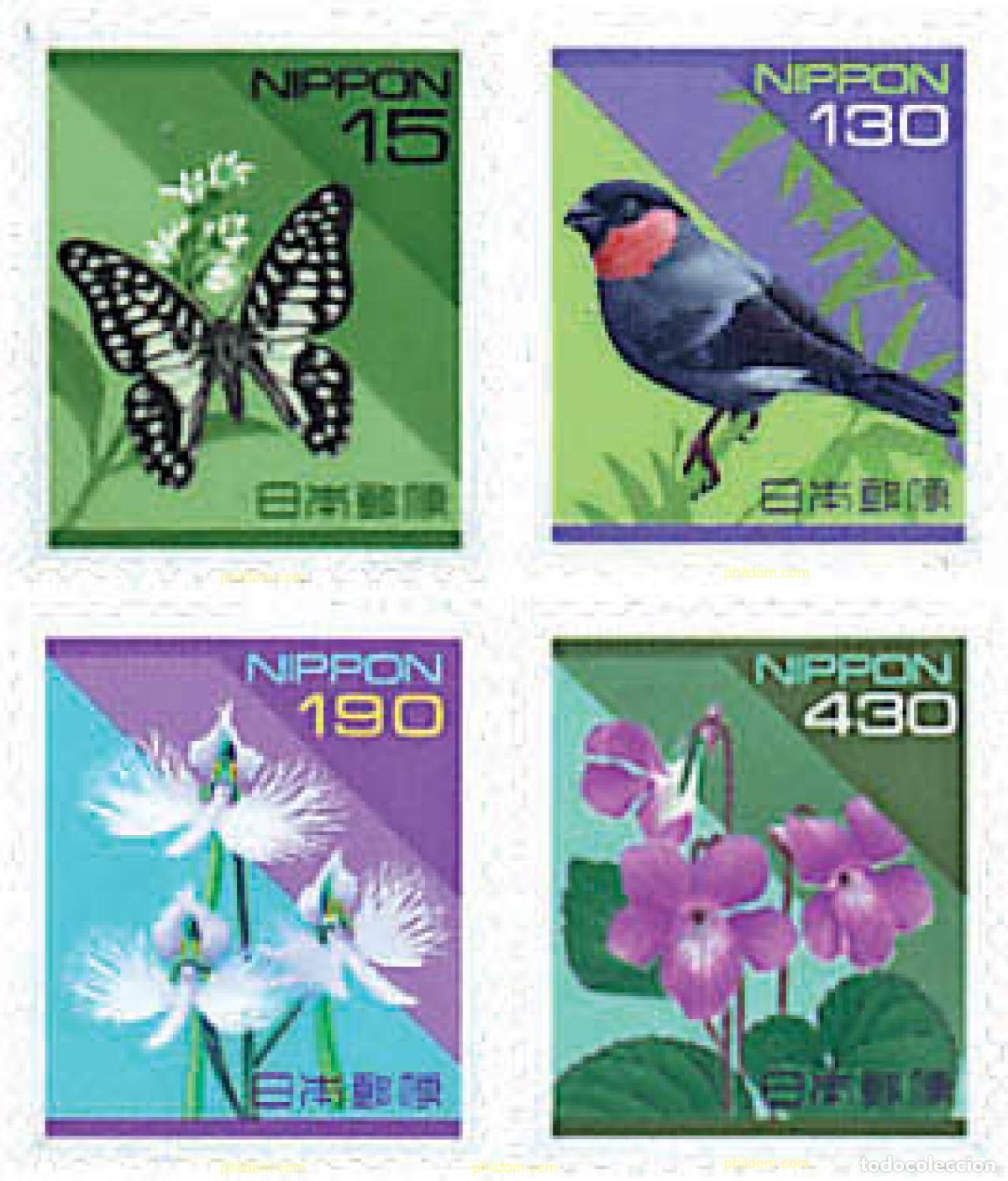 Sellos: 90168 MNH JAPON 1994 FAUNA Y FLORA DE JAPON