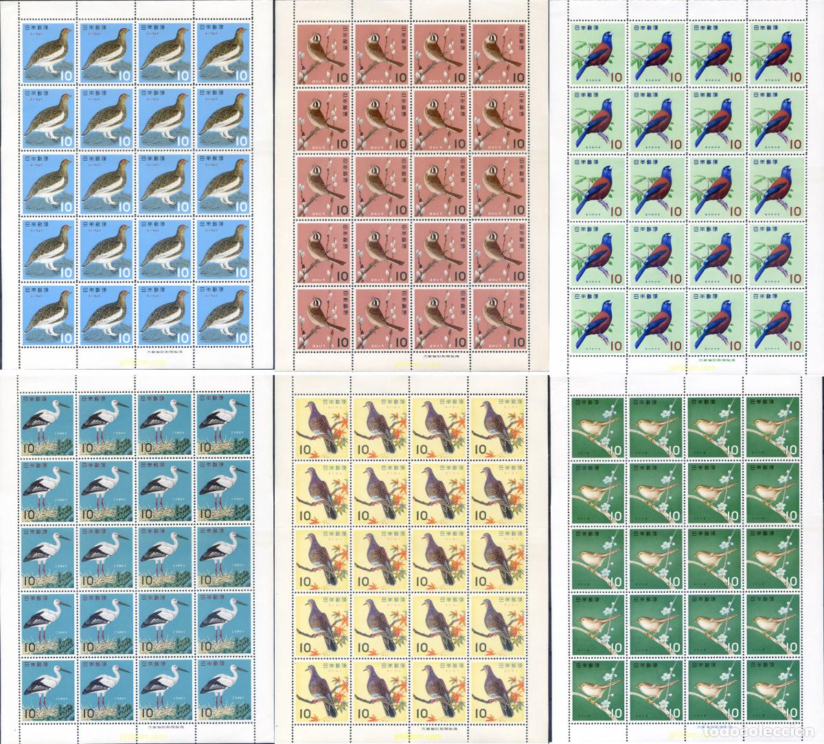 Sellos: 336116 MNH JAPON 1963 PAJAROS PROTEGIDOS