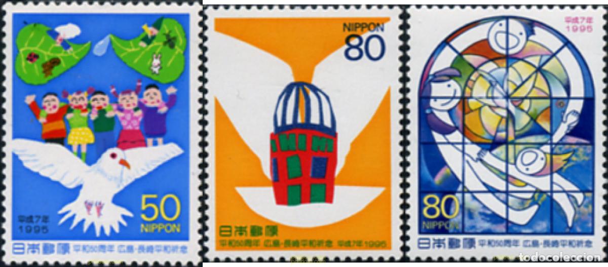 Sellos: 31360 MNH JAPON 1995 50 ANIVERSARIO DEL FIN DE LA SEGUNDA GUERRA MUNDIAL