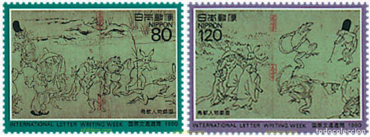 Sellos: 37625 MNH JAPON 1990 SEMANA INTERNACIONAL DE LA CARTA