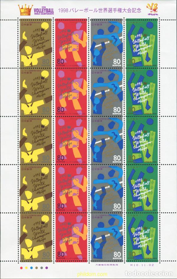 Sellos: 336901 MNH JAPON 1998 CAMPEONATOS DEL MUNDO DE BALONVOLEA