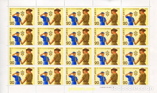 Sellos: 336320 MNH JAPON 1972 50 ANIVERSARIO DEL ESCULTISMO