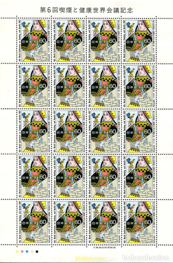 Sellos: 334849 MNH JAPON 1987 6 CONFERENCIA MUNDIAL SOBRE EL TABACO Y LA SANIDAD