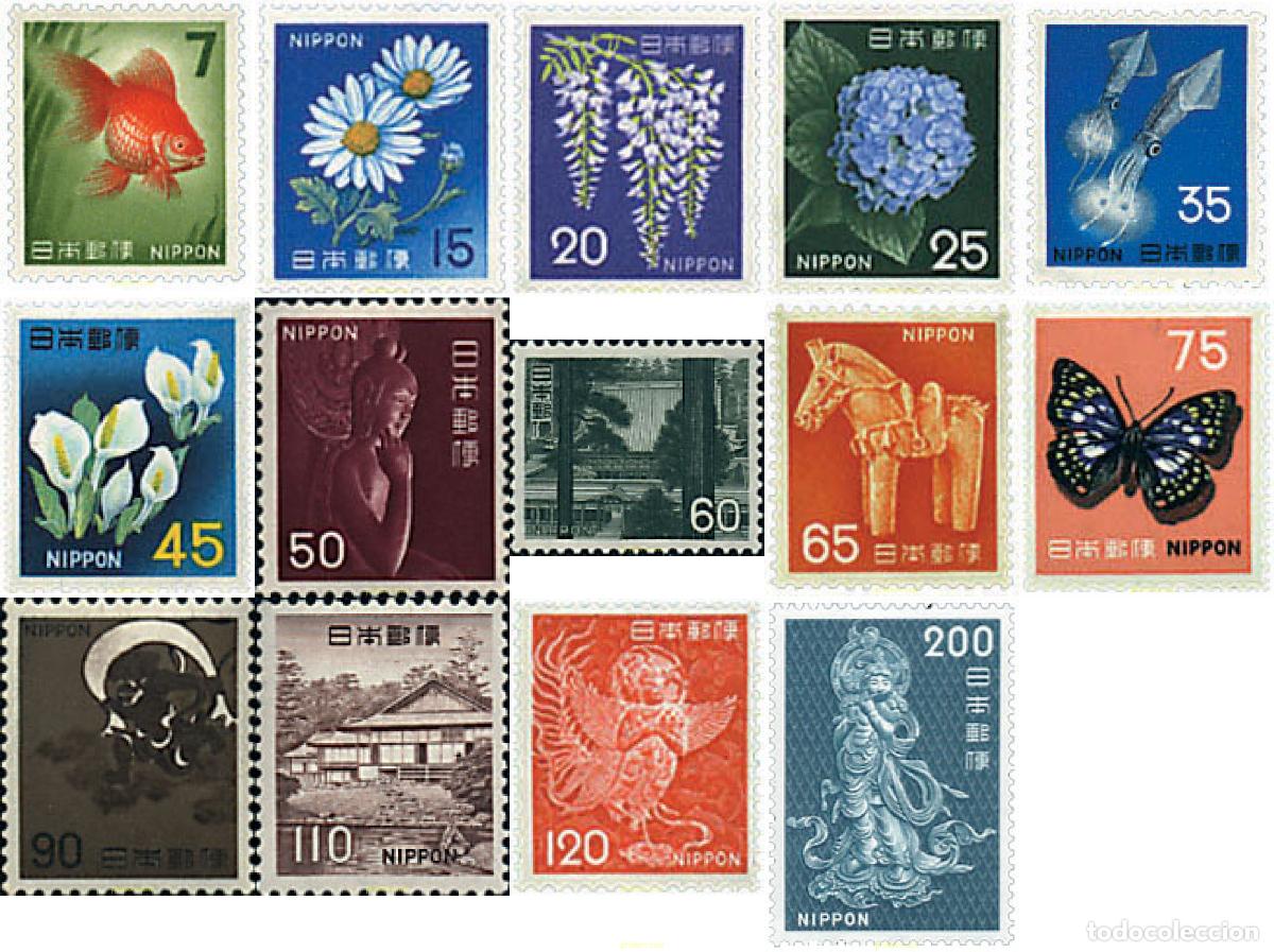 Sellos: 217520 MNH JAPON 1966 MOTIVOS VARIOS