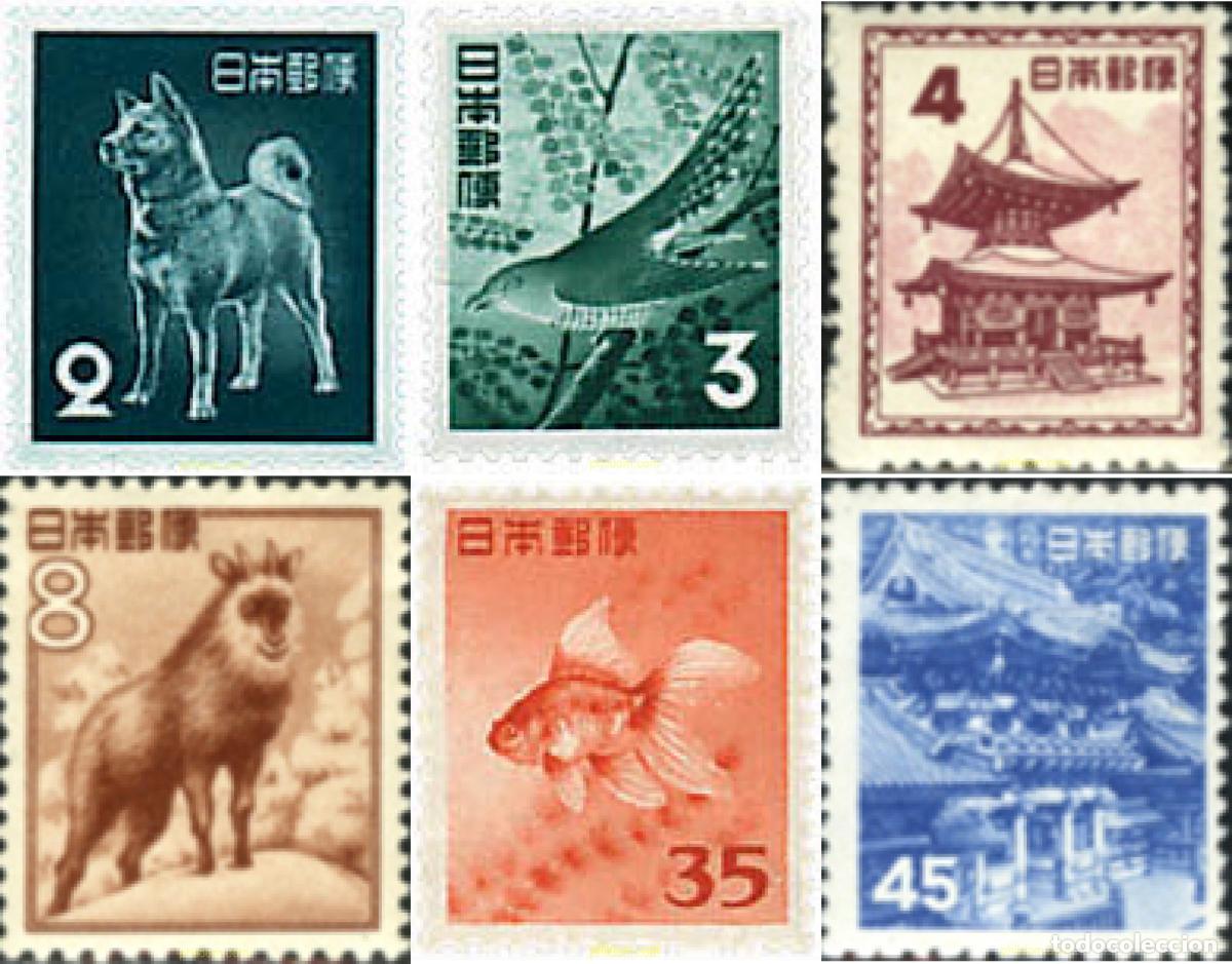 Sellos: 217536 MNH JAPON 1952 MOTIVOS VARIOS