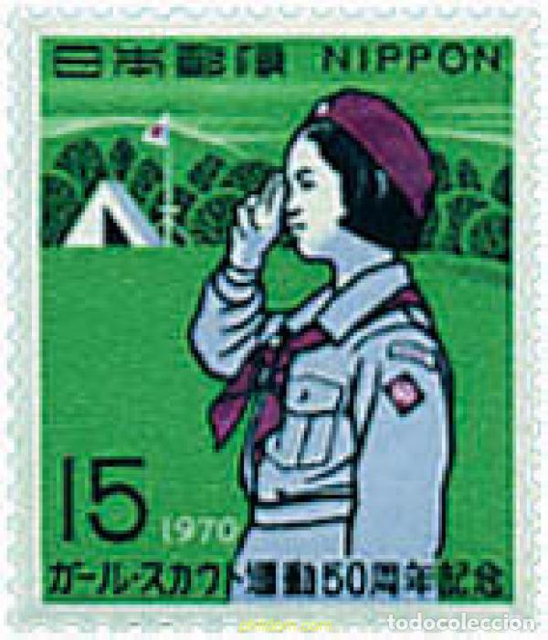 Stamps: 38236 MNH JAPON 1970 50 ANIVERSARIO DEL ESCULTISMO FEMENINO