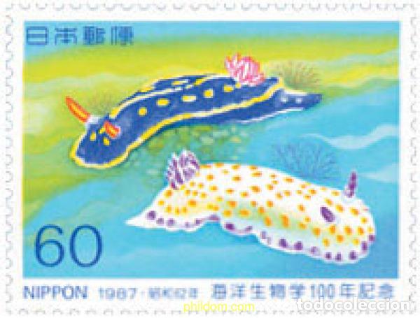 Sellos: 28454 MNH JAPON 1987 CENTENARIO DE LA BIOLOGIA MARINA