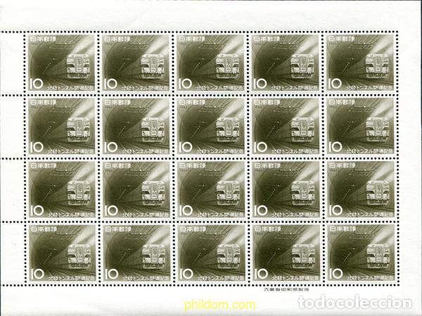 Sellos: 335916 MNH JAPON 1962 INAUGURACION DEL TUNEL FERROVIARIO HOKURIKU