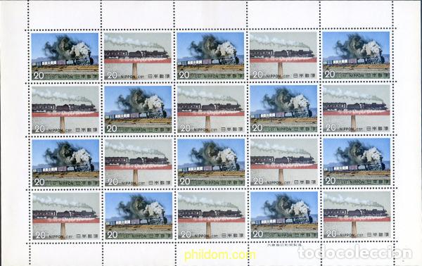 Sellos: 336400 MNH JAPON 1974 LOCOMOTORAS DE VAPOR