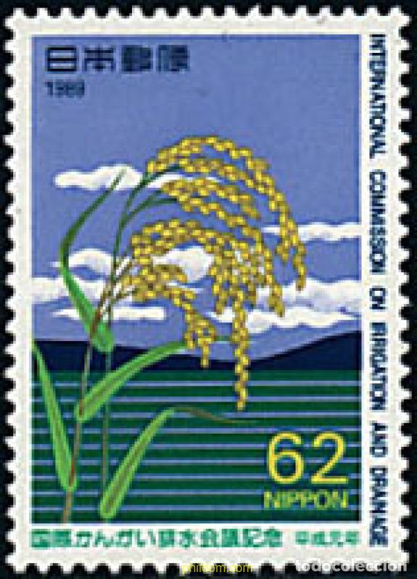 Stamps: 90614 MNH JAPON 1989 COMISION INTERNACIONAL DE IRRIGACION Y DRENAJE