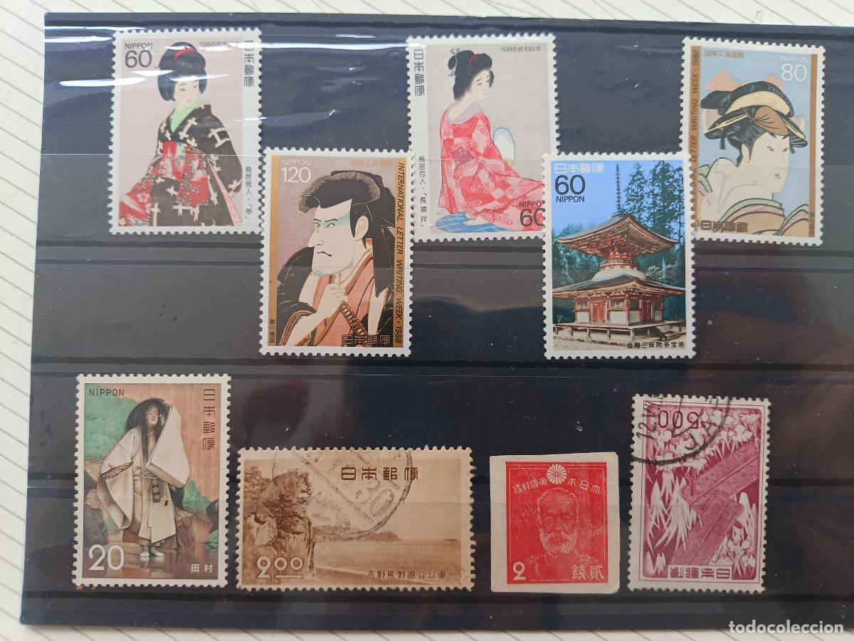 Sellos: Jap&oacute;n . Lote de sellos nuevos y usados