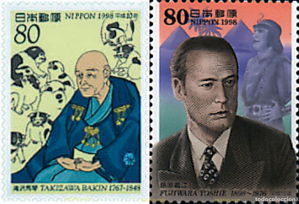Briefmarken: 50968 MNH JAPON 1998 150 ANIVERSARIO DE LA MUERTE DEL ESCRITOR BAKIN TAKIZAWA Y HOMENAJE A YOSHIE F