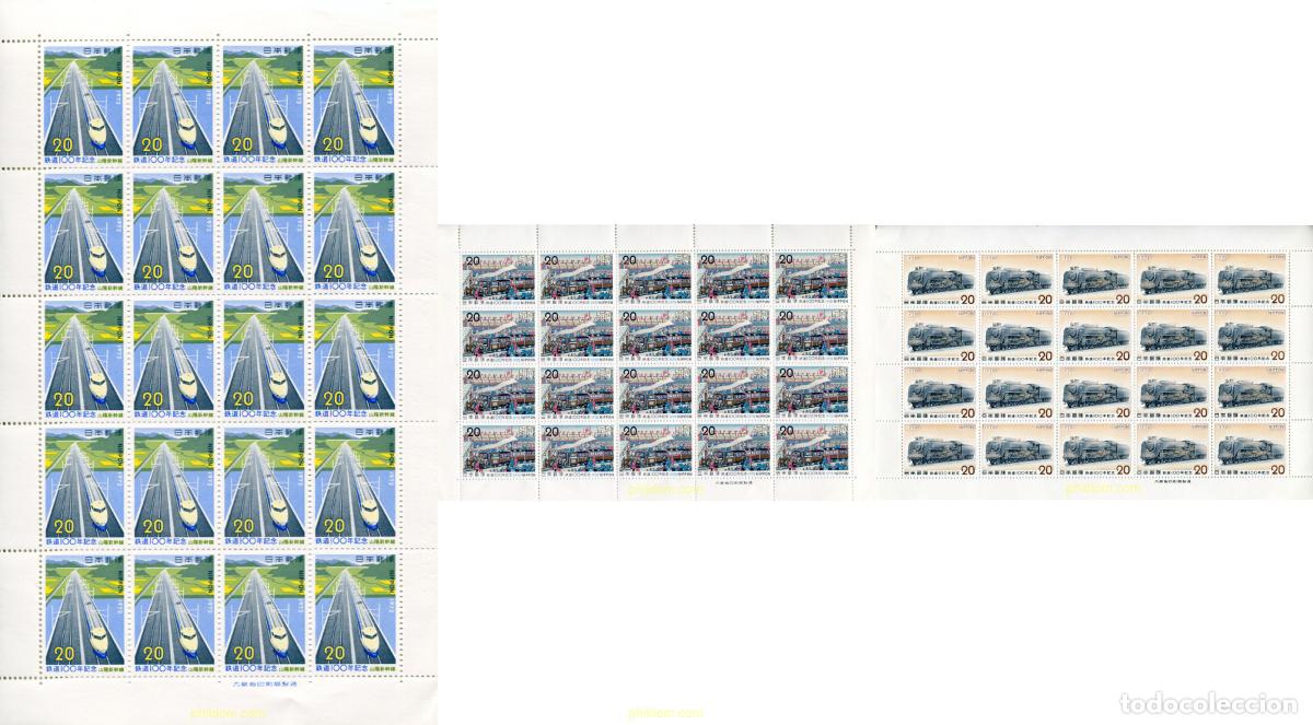 Sellos: 336305 MNH JAPON 1972 CENTENARIO DE LOS FERROCARRILES JAPONESES