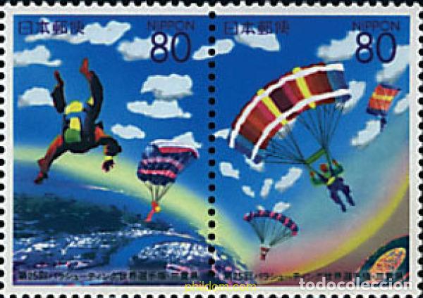 Sellos: 2730 MNH JAPON 2000 CAMPEONATO MUNDIAL DE PARACAIDISMO