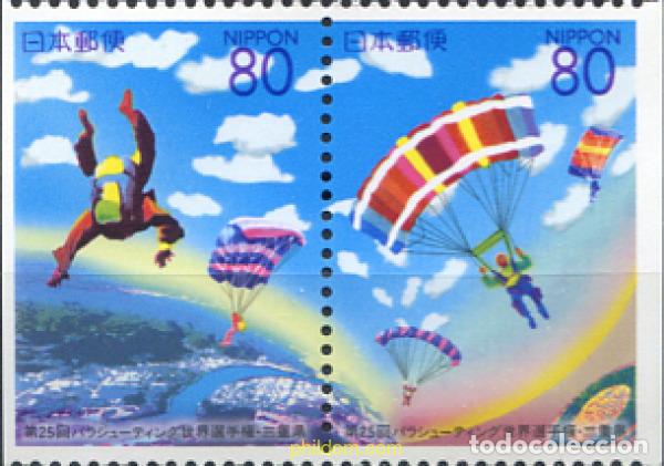 Sellos: 335218 MNH JAPON 2000 CAMPEONATO MUNDIAL DE PARACAIDISMO