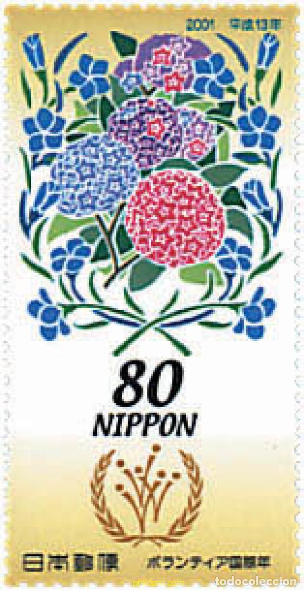 Francobolli: 90367 MNH JAPON 2001 A&Ntilde;O INTERNACIONAL DEL VOLUNTARIADO