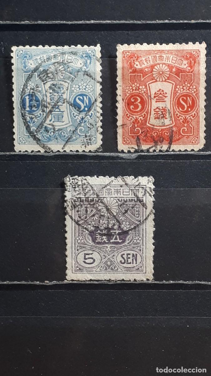 Sellos: JAP&Oacute;N. A&Ntilde;O 1914. &deg;. YVERT 130, 132, 134