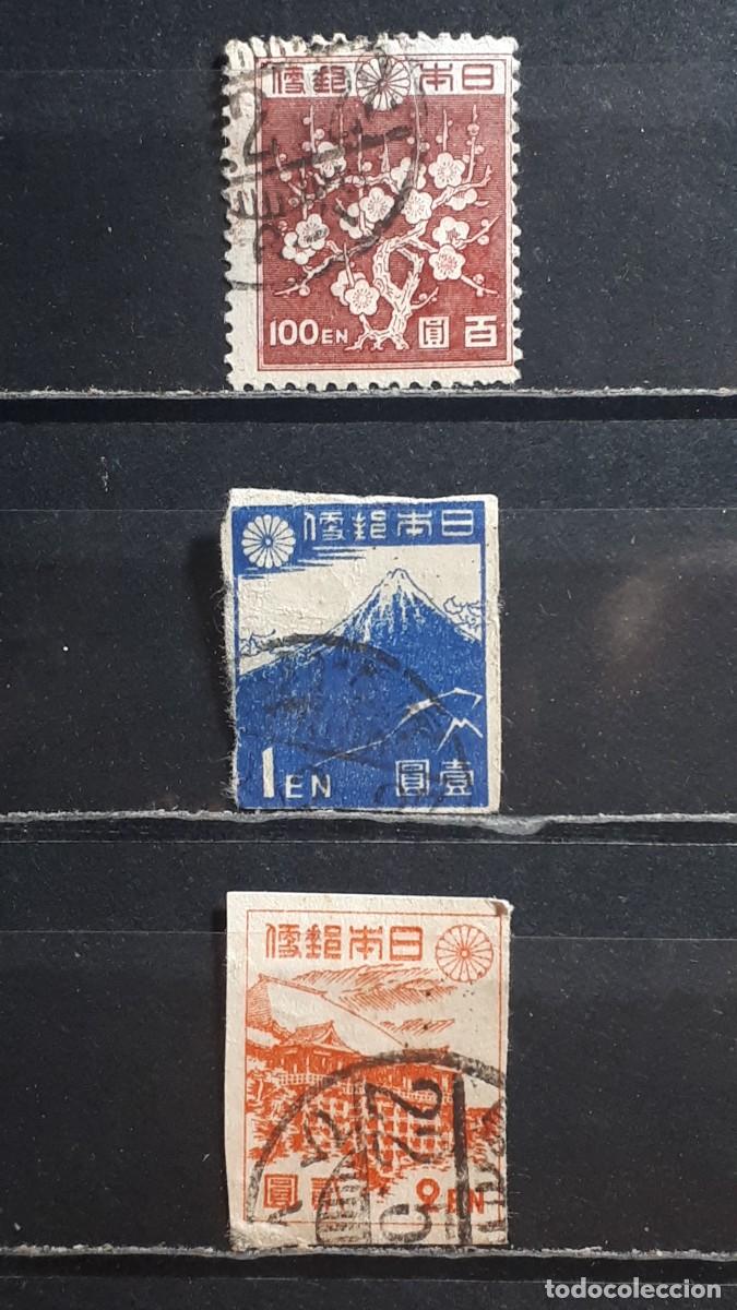 Sellos: JAP&Oacute;N. A&Ntilde;O 1946. &deg;. YVERT 355, 358, 361