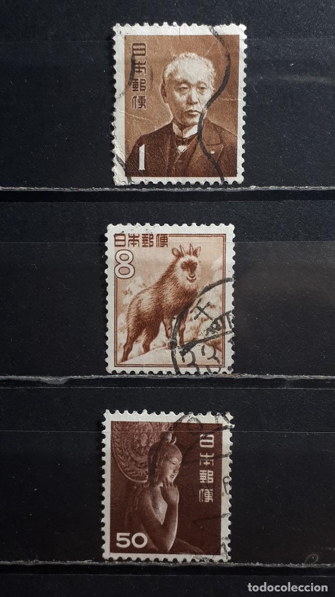 Sellos: JAP&Oacute;N. A&Ntilde;O 1952. &deg;. YVERT 506, 508, 511