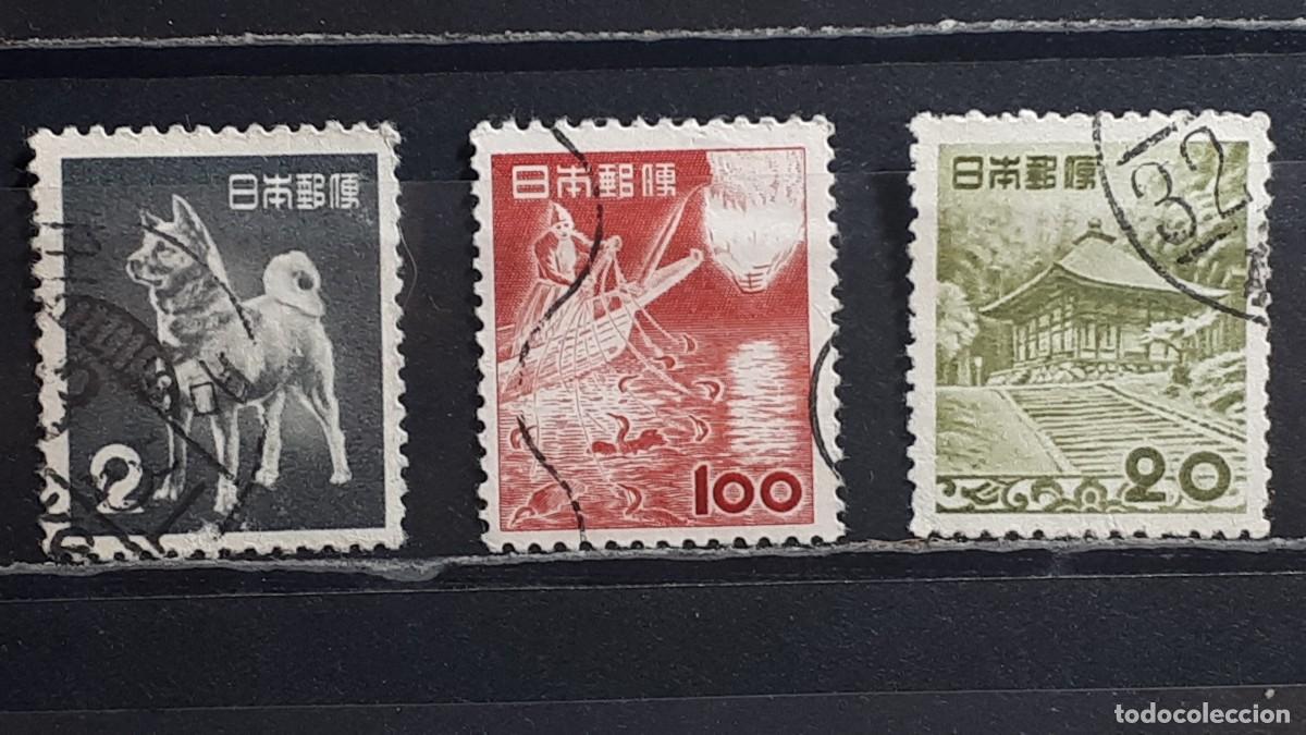 Sellos: JAP&Oacute;N. A&Ntilde;O 1953. &deg;. YVERT 538, 539, 550