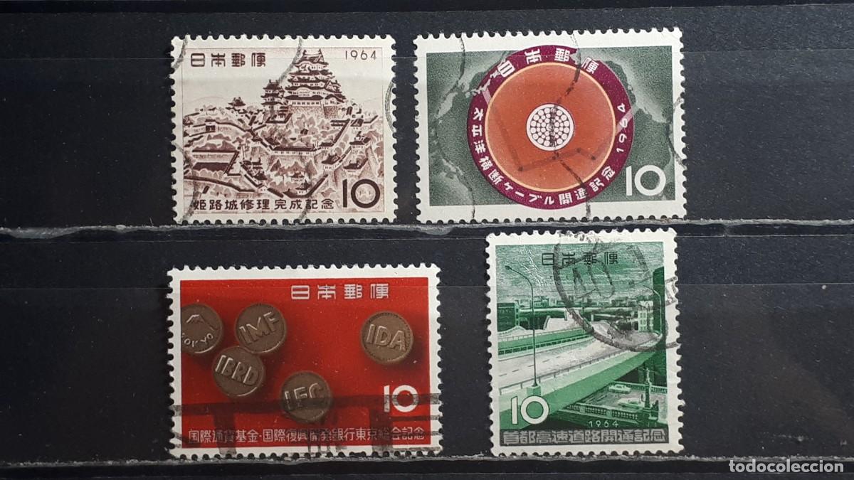 Sellos: JAP&Oacute;N. A&Ntilde;O 1964. &deg;. YVERT 773, 776, 777, 782