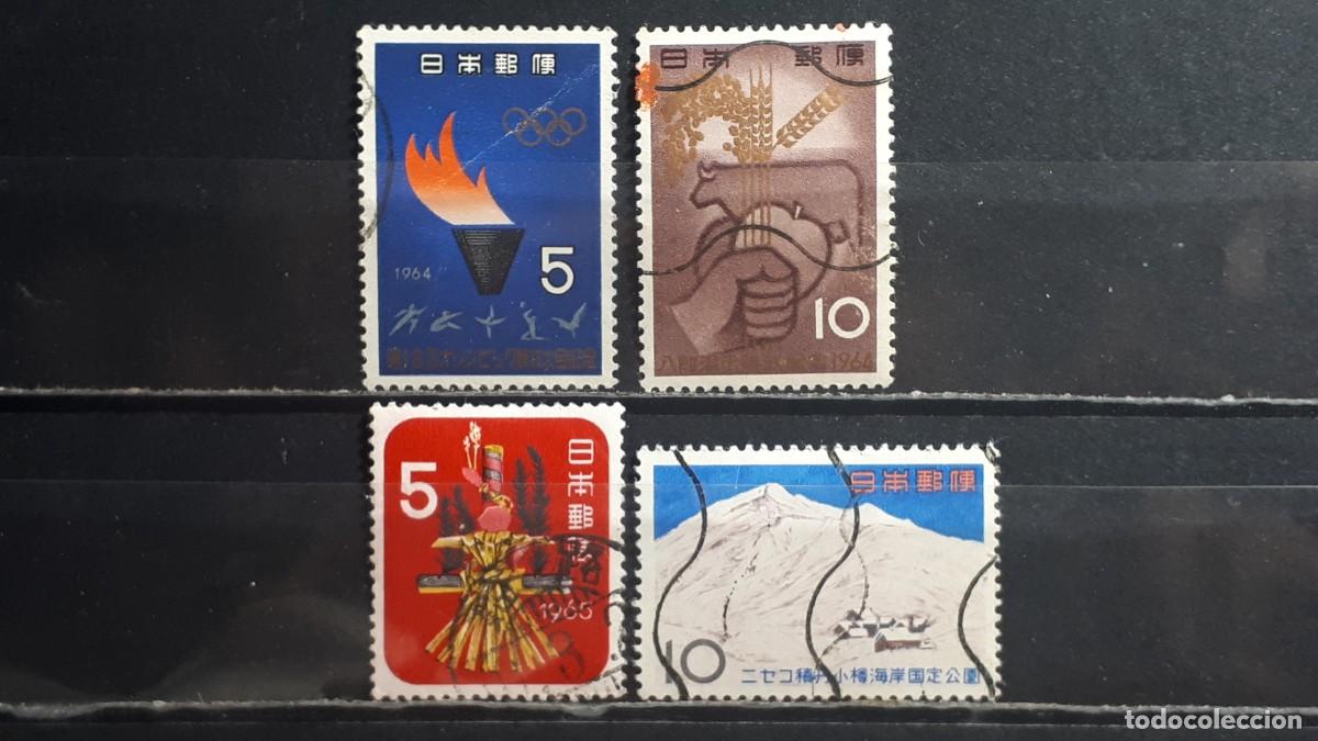 Sellos: JAP&Oacute;N. A&Ntilde;O 1964. &deg;. YVERT 783/4, 791, 794