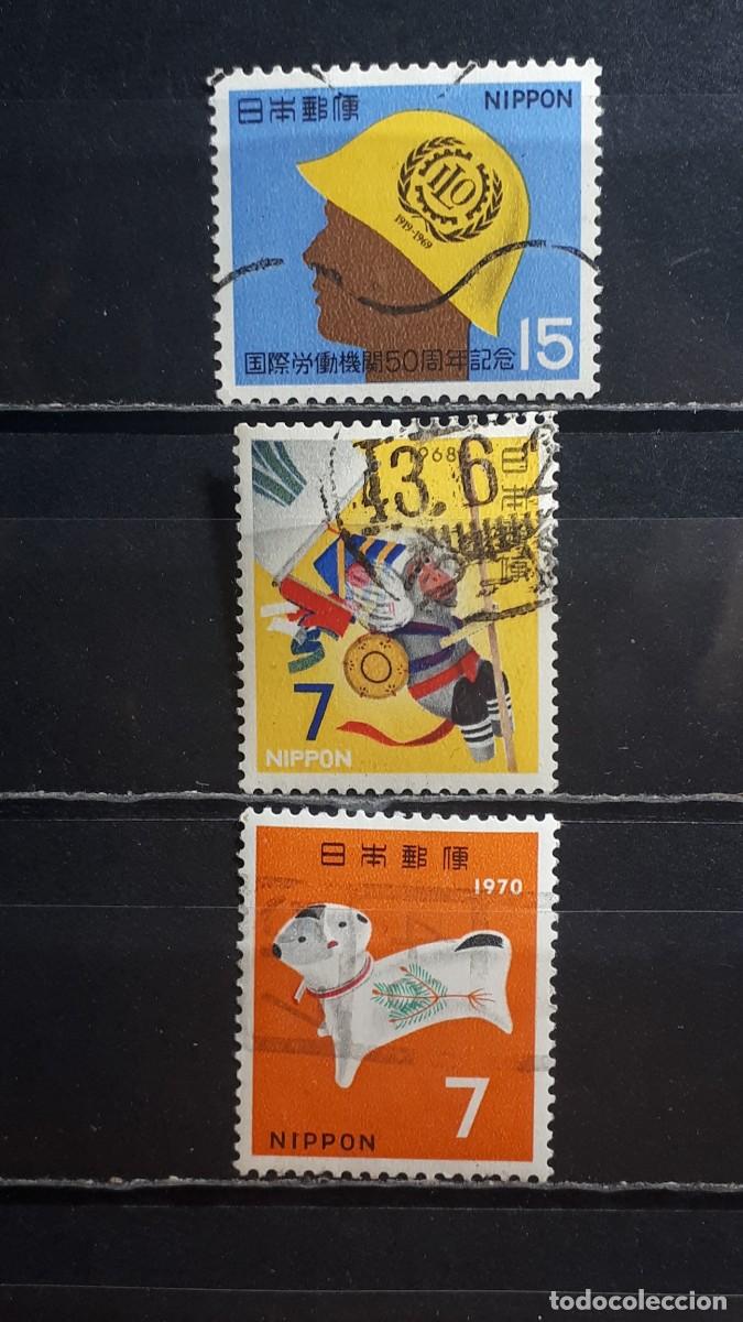 Sellos: JAP&Oacute;N. A&Ntilde;O 1967. &deg;. YVERT 889, 969, 970