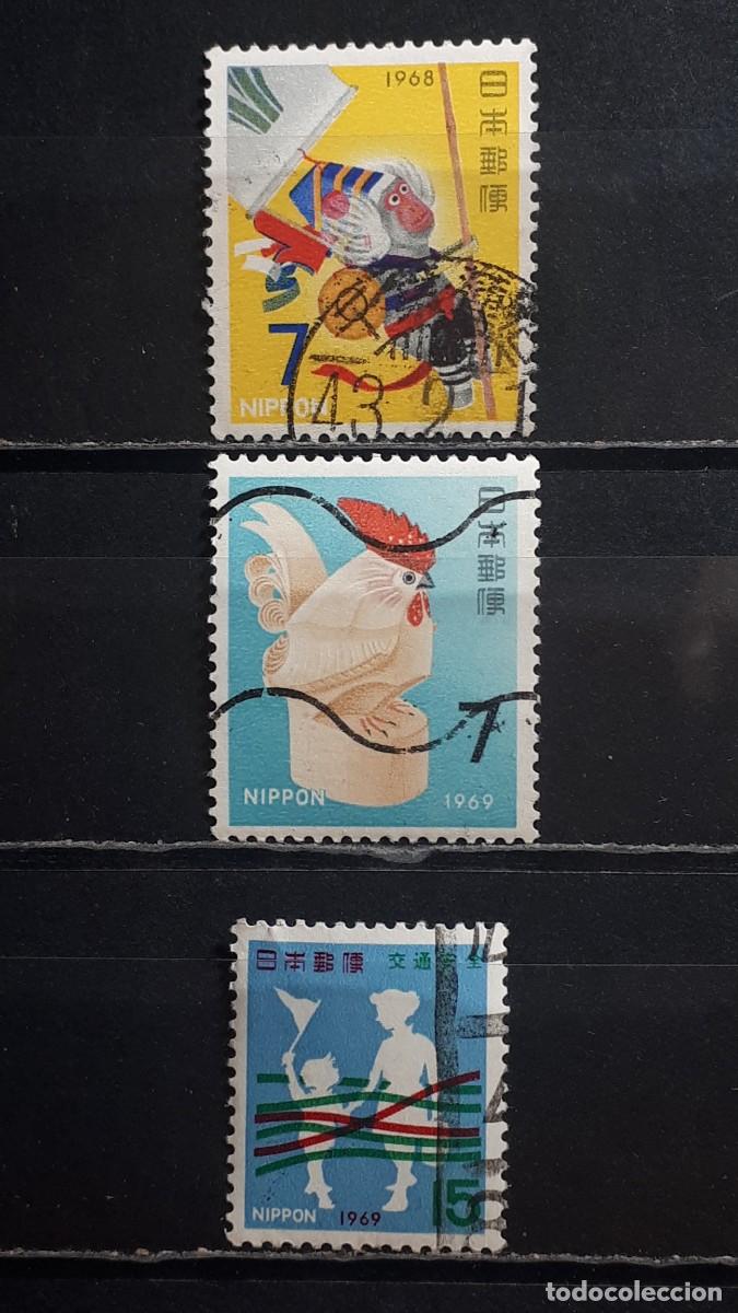 Sellos: JAP&Oacute;N. A&Ntilde;O 1967-9. &deg;. YVERT 889, 929, 941